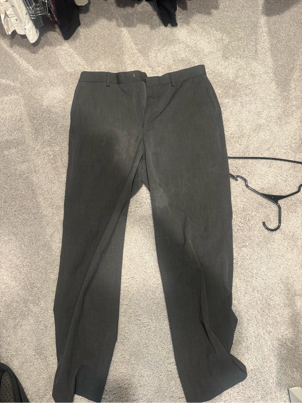 Express Men's Dress Pants in Dark Gray